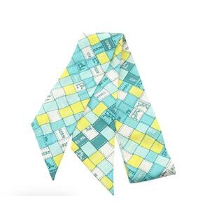 Hermes Silk Bolduc au Carre Twilly Scarf